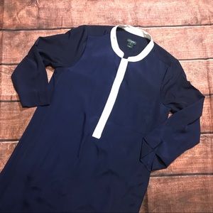J. Crew Blue Shift Dress Sailor Style